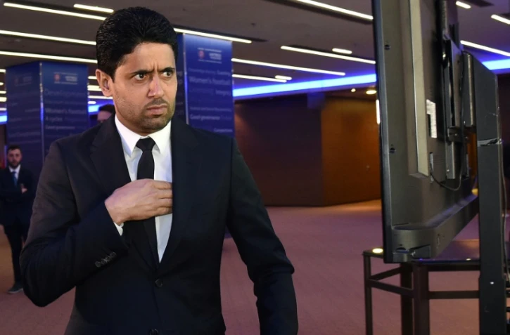 Le président Nasser Al-Khelaïfi au 43e Congrès ordinaire de l'UEFA à Rome, le 7 février 2019