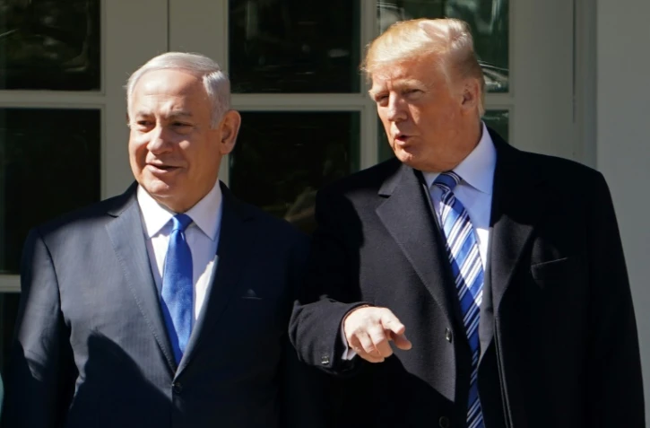 Le président américain Donald Trump accueille le Premier ministre isralélien Benjamin Netanyahu à la Maison Blanche le 5 mars 2018