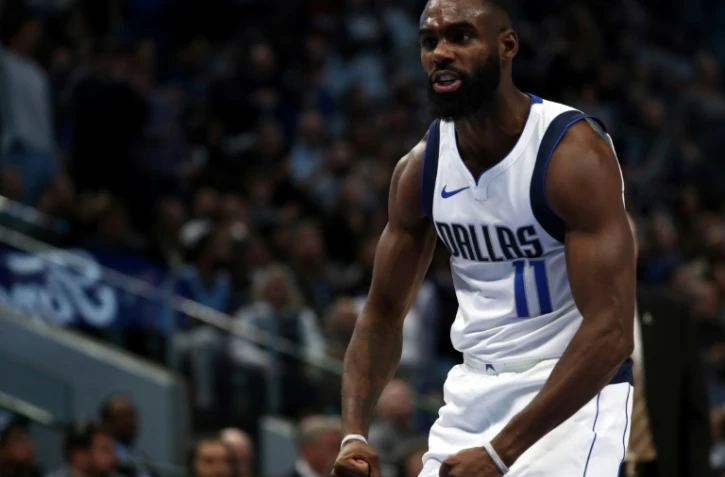 Miami Heat Tim Hardaway Jr des Dallas Mavericks face au Miami Heat, en NBA, le 14 décembre 2019 à Dallas