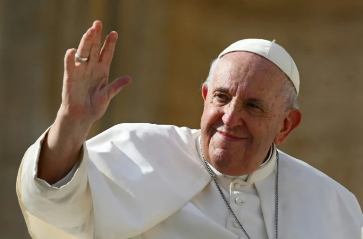 Le pape François sur la place Saint-Pierre au Vatican le 26 octobre 2022