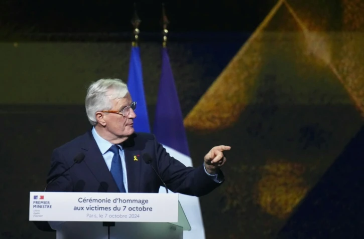 "Nous ne laisserons rien passer": un an après le 7-Octobre, le Premier ministre Michel Barnier a promis lundi soir que le gouvernement continuerait à "combattre l'antisémitisme par tous les moyens"