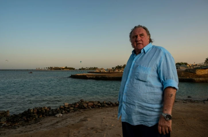 Gérard Depardieu lors de la 4e édition du Festival du film d'El Gouna, dans la station balnéaire égyptienne d'El Gouna, sur la mer Rouge, le 24 octobre 2020