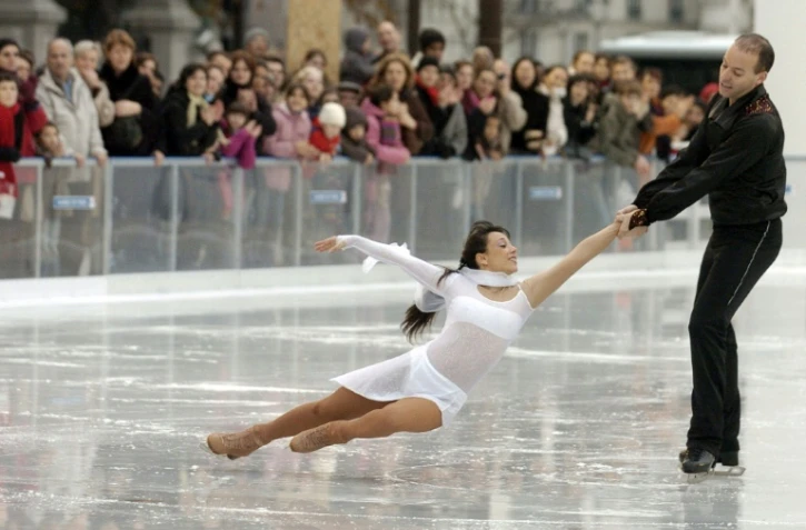 Sarah Abitbol et son partenaire 