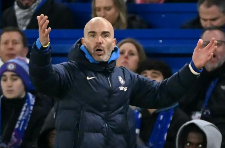 L'entraîneur italien de Chelsea Enzo Maresca face à Fulham, le 26 décembre 2025 Stamford Bridge