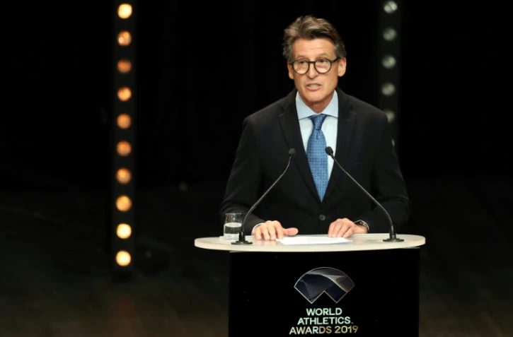 Le patron de la World Athletics (ex-IAAF) Sebastian Coe au siège de la Fédération à Monaco , le 23 novembre 2019