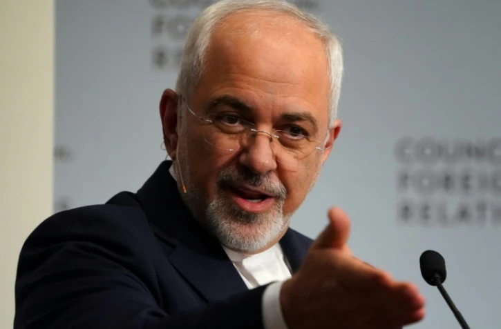Le chef de la diplomatie iranienne, Mohammad Javad Zarif, le 23 avril 2018 Ă New York