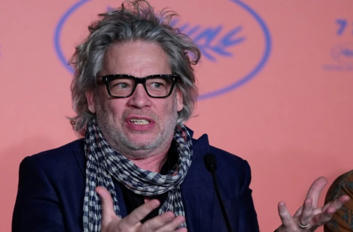 Le réalisateur britannique Dexter Fletcher lors d'une conférence de presse à Cannes, le 17 mai 2019