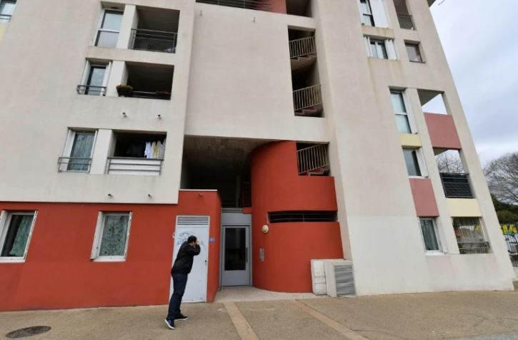 L'immeuble où sont intervenues les forces de police, à Montpellier le 10 février 2017