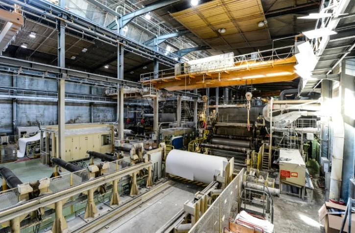 L'usine Arjowiggins de Bessé-sur-Braye le 29 mars 2019