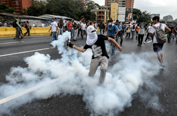 Manifestation à Caracas, le 20 avril 2017