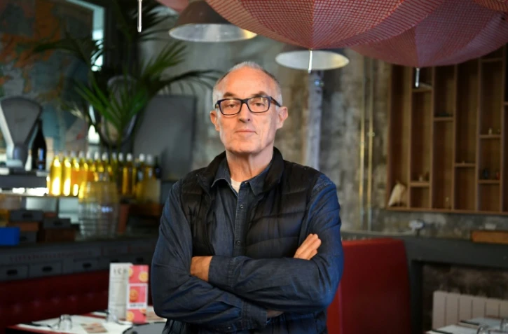 Pierre Pavy pose dans un de ses restaurants "Ici Grenoble", le 18 janvier 2018 Ă Grenoble