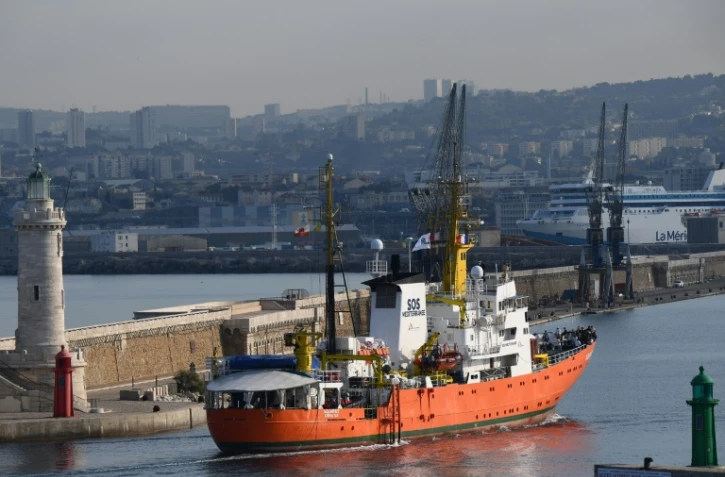 L'Aquarius arrive dans le port de Marseille le 29 juin 2018