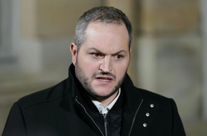 Arnaud Gaillot, le président des "Jeunes agriculteurs, après sa réunion avec le Premier ministre à Matignon le 22 janvier à Paris