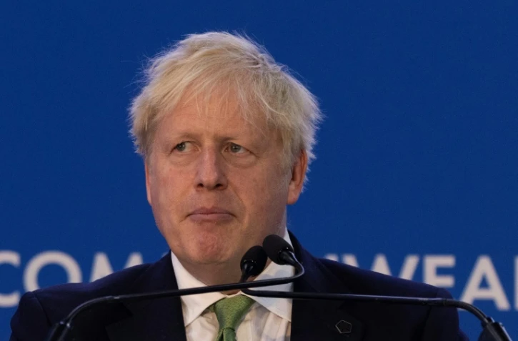 Le Premier ministre britannique Boris Johnson lors d'un sommet du Commonwealth à Kigali, le 23 juin 2022