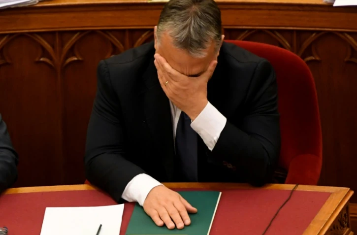 Le Premier ministre hongrois Viktor Orban, lors d'une session au Parlement, le 8 novembre 2016 à Budapest