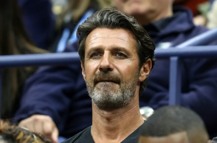 L'entraîneur Patrick Mouratoglou, lors de la finale de l'US Open entre Serena Williams et naomi Osaka, le 8 septembre 2018 à New York