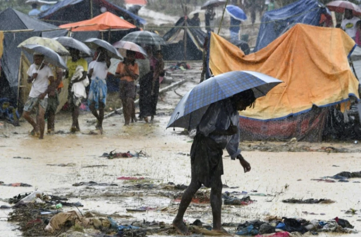Des réfugiés rohingyas dans le camp de Balukhali, au Bangladesh, le 17 septembre 2017.
