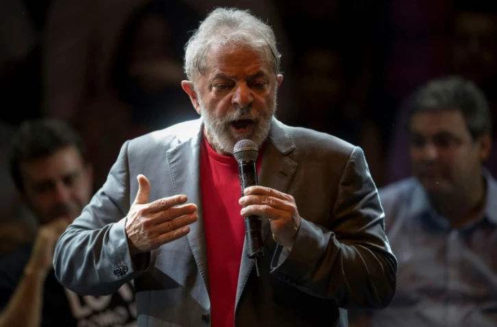 L'ex président brésilien Lula à Rio de Janeiro le 2 avril 2018
