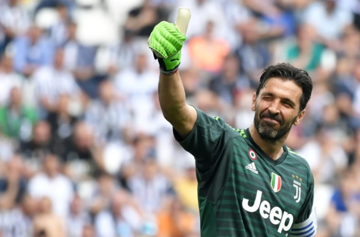Le gardien de la Juventus Gianluigi Buffon lors de la réception de Vérone le 19 mai 2018