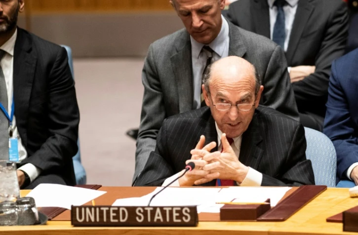 Elliott Abrams, émissaire américain pour le Venezuela, parlant au Conseil de sécurité le 26 février 2019