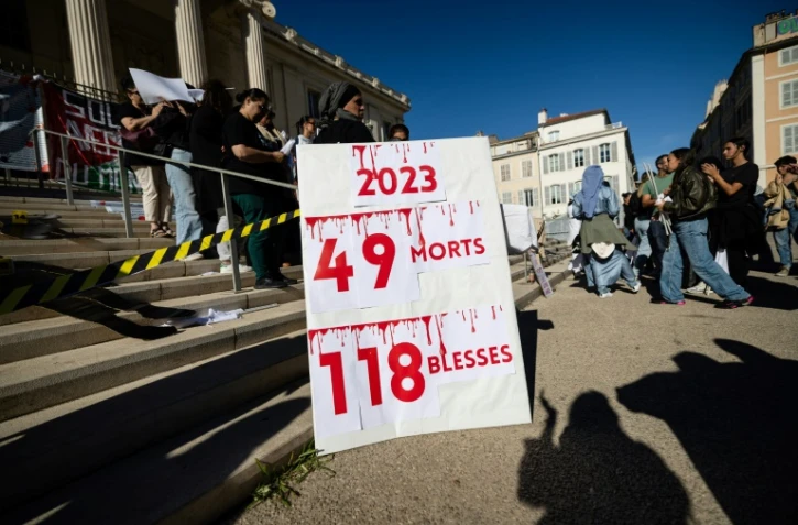 Manifestation à l'appel de familles des victimes du trafic de drogue, à Marseille le 14 septembre 2024