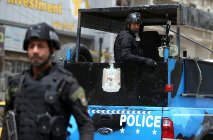 Des forces de sécurité irakiennes en patrouille à Bagdad, le 10 mai 2015