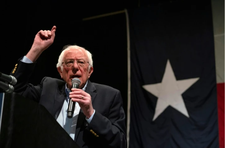 Bernie Sanders le 22 février 2020 à El Paso (Texas, sud)
