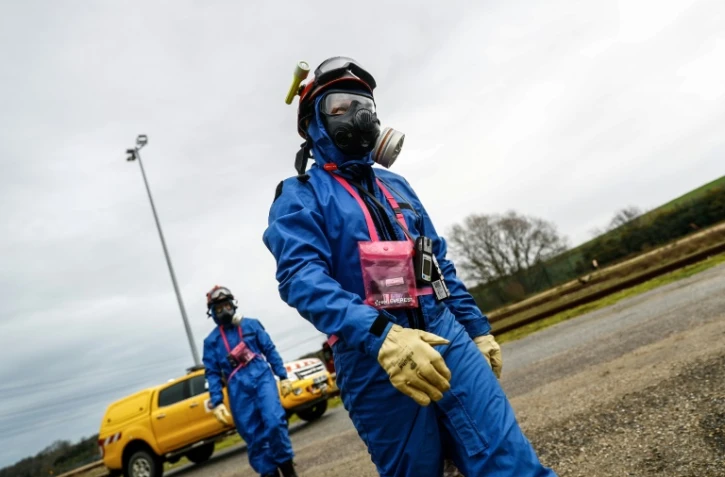 Exercice de la Force d'Action Rapide du Nucléaire (FARN) le 20 janvier 2021 à la centrale de Paluel 