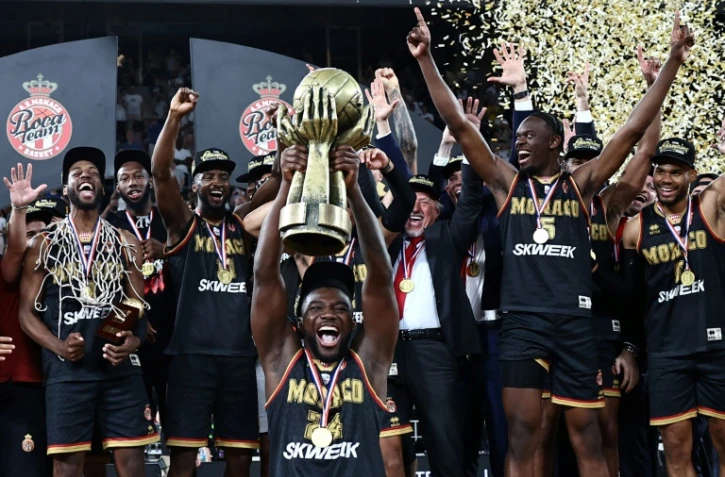 Les Monégasques sacrés champions de France contre Boulogne-Levallois, le 15 juin 2023 à Paris 