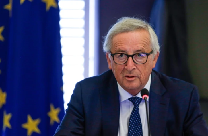 Le président de la Commission européenne Jean-Claude Juncker lors d'un séminaire à Genval en Belgique, le 30 août 2018