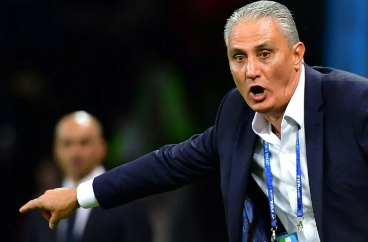 Le sélectionneur du Brésil Tite lors du quart de finale perdu face à la Belgique, à Kazan, le 6 juillet 2018