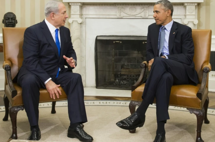 Benjamin Netanyahu reçu par Barack Obama le 9 novembre 2015 à la Maison Blanche à Washington