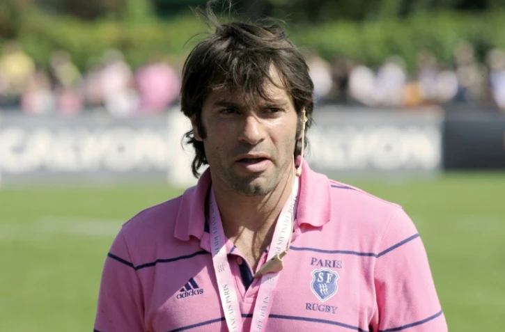 Christophe Dominici, alors entraßneur adjoint du Stade Français, avant un match de Top 14, le 30 août 2008 à Paris