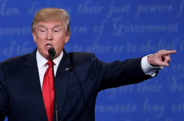 Le président américain Donald Trump, alors candidat, le 19 octobre 2016 à Las Vegas au Nevada