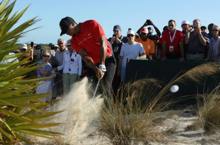 Tiger Woods lors du dernier tour du Hero World Challenge, le 4 décembre 2016 à Nassau (Bahamas)