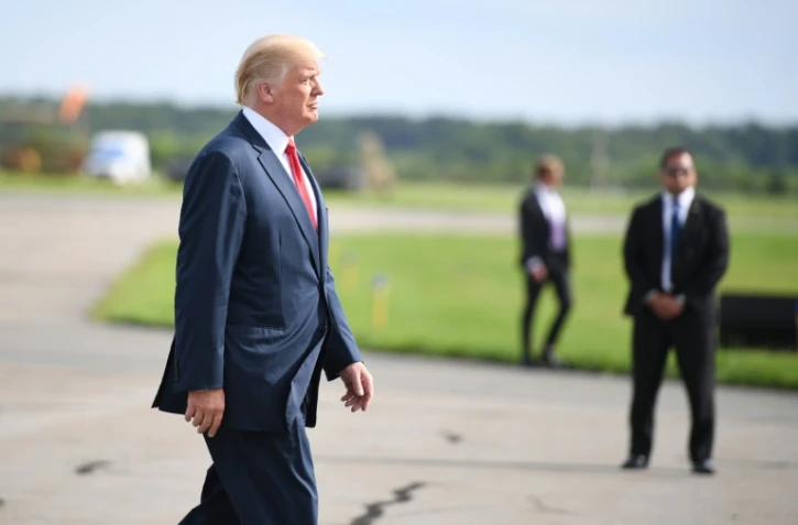 Le président américain Donald Trump à Morristown, dans le New Jersey, le 14 août 2017