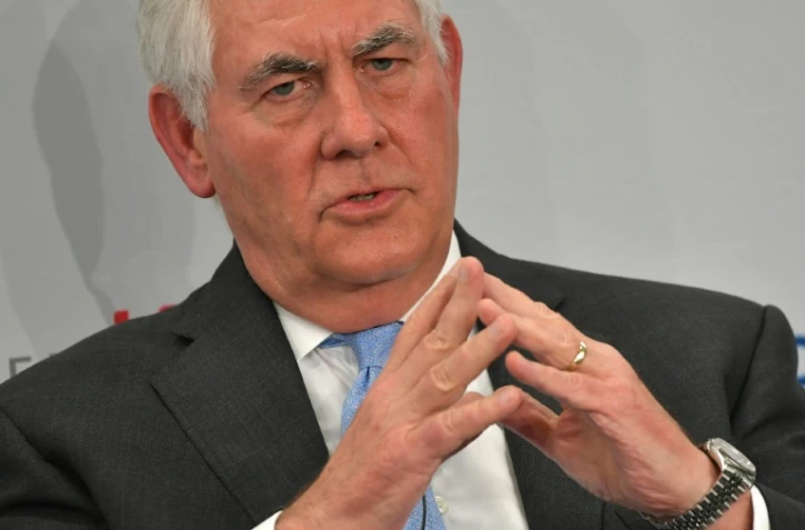 Le secrétaire d'Etat américain Rex Tillerson à Washington le 12 décembre 2017