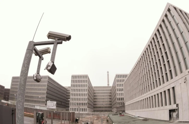 Vue extérieure des bureaux des renseignements extérieurs allemands (BND), à Berlin, le 27 avril 2015