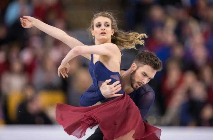 Gabriella Papadakis  Guillaume Cizeron lors du championnat du monde de danse sur glace le 31 mars 2016 à Boston