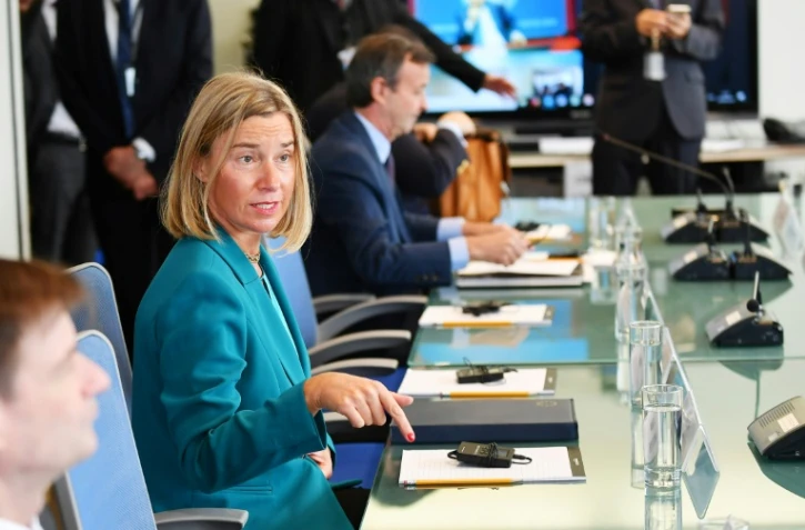 La cheffe de la diplomatie européenne Federica Mogherini, le 24 septembre 2018 à New York