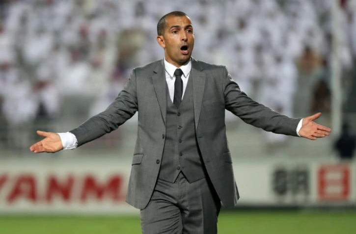 Sabri Lamouchi, alors entraîneur de l'équipe qatarie d'El-Jaish face à Al-Ain des Emirats Arabes Unis en Ligue des champions d'Asie, le 18 octobre 2016 à Doha