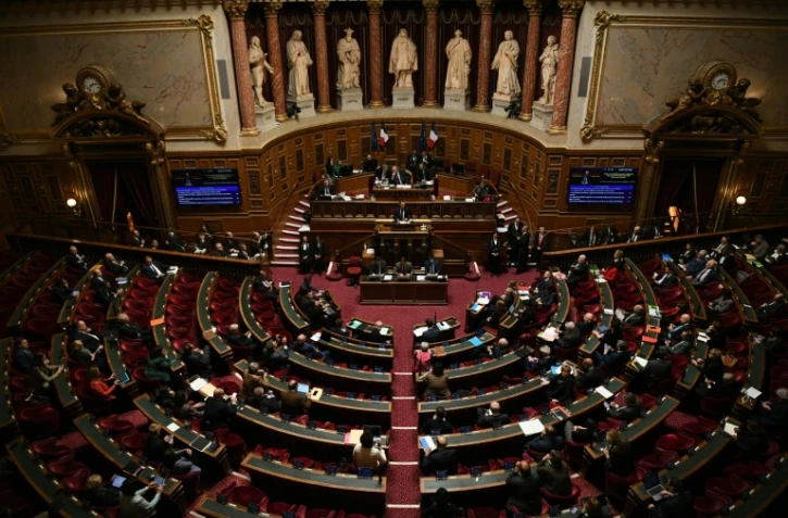 Vue générale du Sénat, le 2 mars 2023 à Paris
