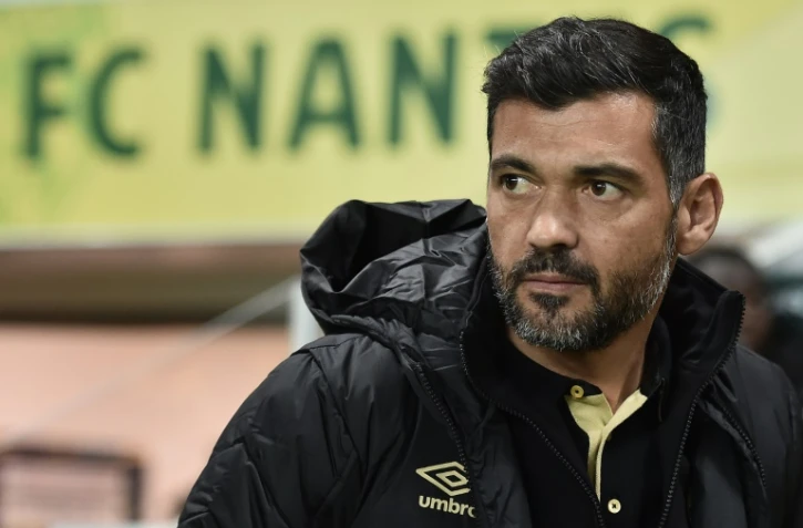 Le nouvel entraîneur de Nantes Sergio Conceiçao lors du match de Coupe de la Ligue face à Montpellier, le 13 décembre 2016 à La Beaujoire