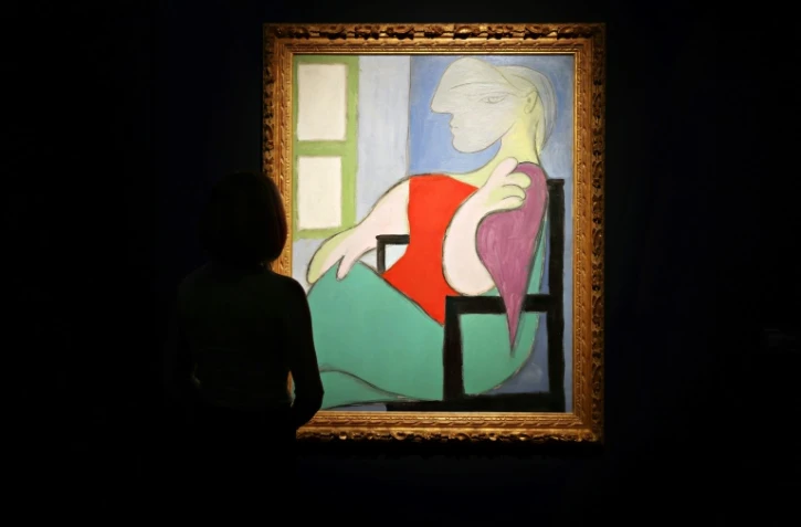 Le tableau "Femme assise près d'une fenêtre (Marie-Thérèse)" de Picasso, chez Christie's à New York, le 7 mai