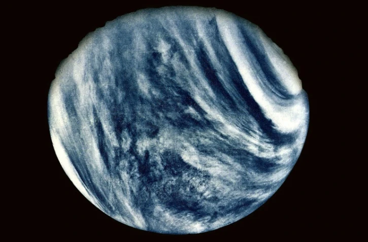 Vénus photographiée le 5 février 1974 par la sonde Mariner 10 de la Nasa