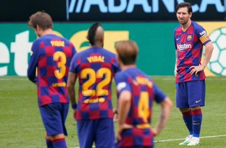Lionel Messi et ses coéquipiers du Barça ont été contraints à un match nul sur la pelouse du modeste Celta Vigo, le 27 juin 2020
