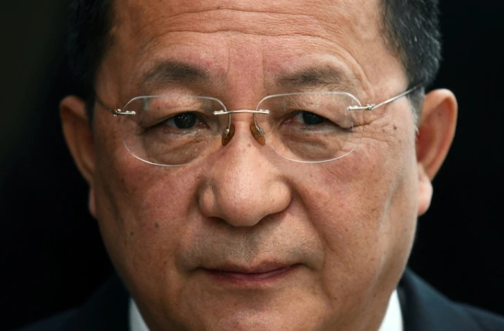 Le chef de la diplomatie nord-coréenne, Ri Yong Ho, à New York, le 25 septembre 2017