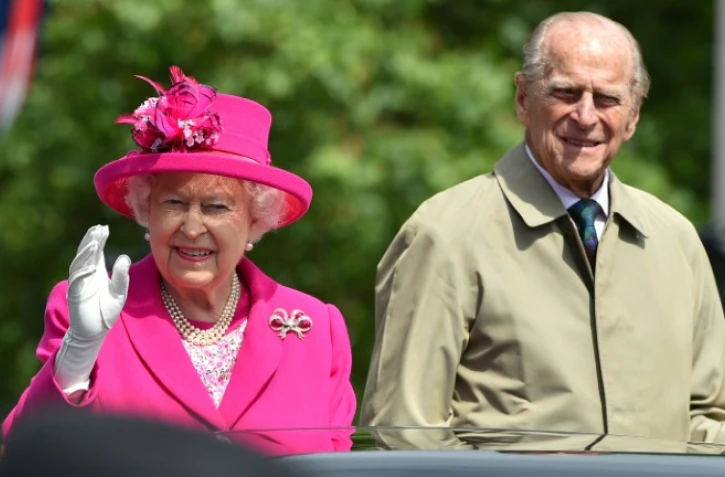 La reine Elisabeth II et son époux, le prince Philip à Londres, le 12 juin 2016