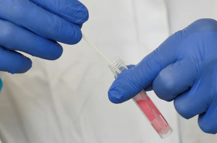 Test du covid à Stuttgart en Allemagne le 13 octobre 2020