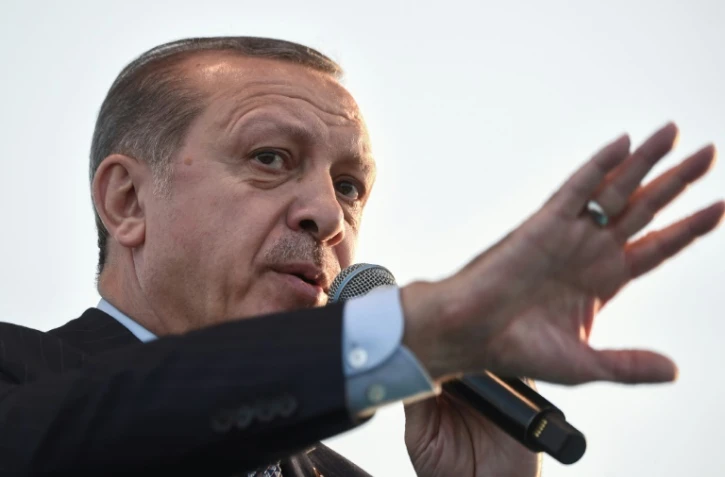 Le président turc Recep Tayyip Erdogan, le 4 mai 2017 à Istanbul